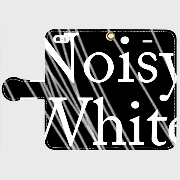 Noisy White手帳型スマホケース