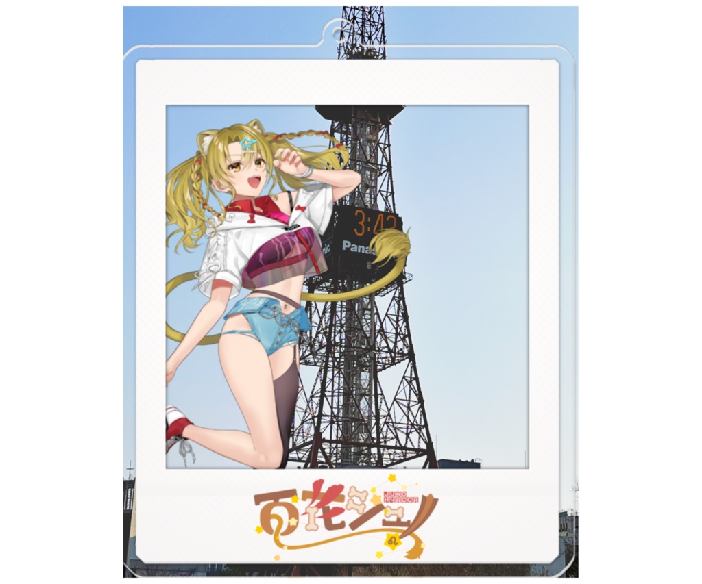 チェキ風アクリルキーホルダー