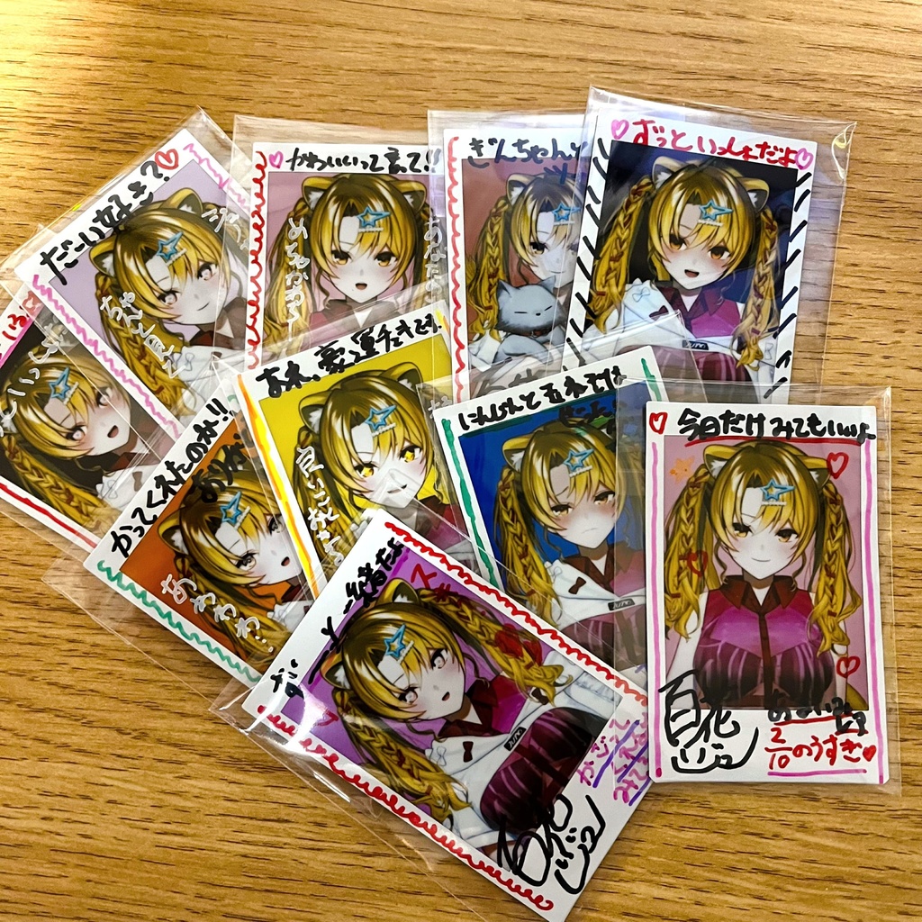 直筆サイン入りランダムチェキ+らくがきアクリル画【第2弾】