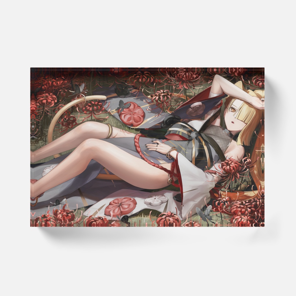 百花ジュノ和服アクリルブロック