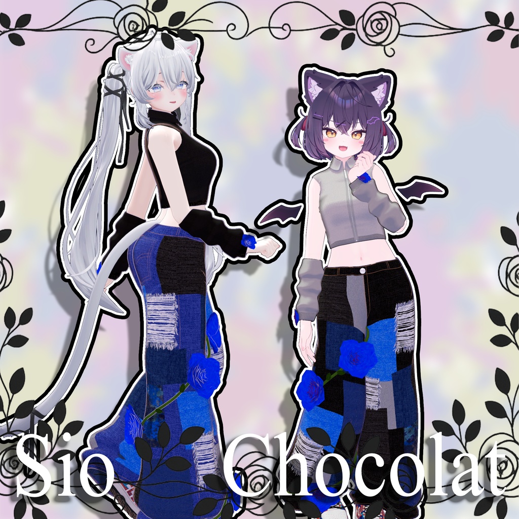 【12アバター対応】PopPatchRose VRCアバター用衣装 【MA対応】