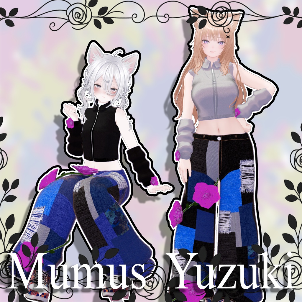 【12アバター対応】PopPatchRose VRCアバター用衣装 【MA対応】