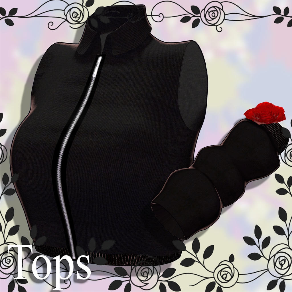 【12アバター対応】PopPatchRose VRCアバター用衣装 【MA対応】