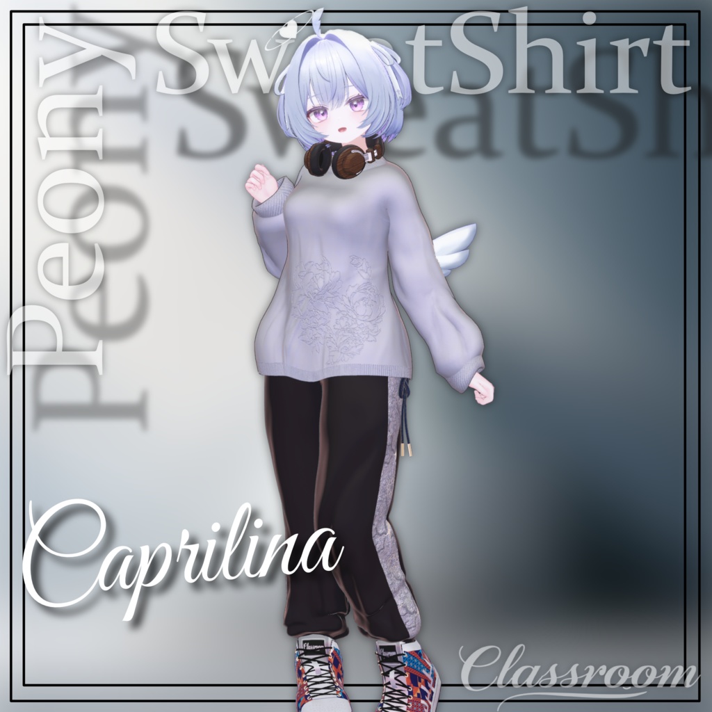 【男女20アバター対応】PeonySweatshirt シンプルなスウェット