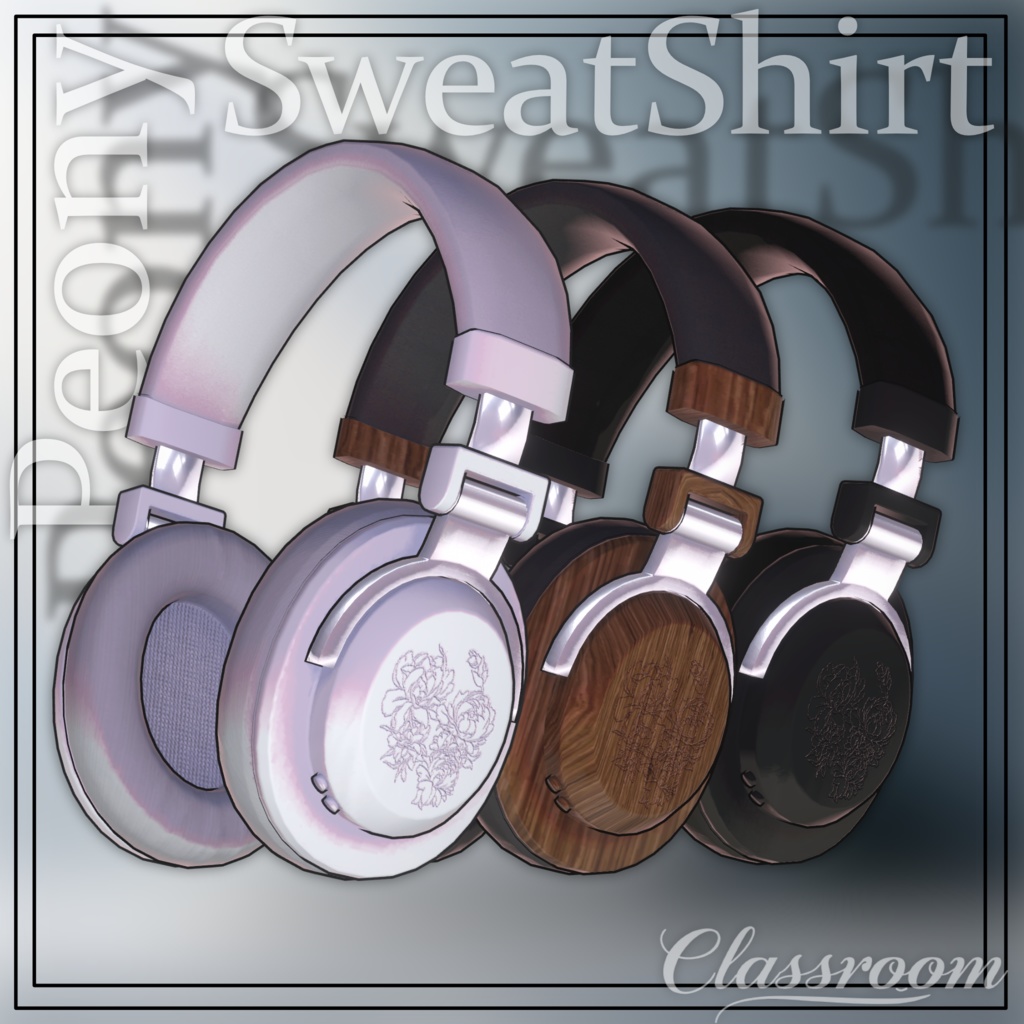 【🎧無料あり&発売記念セール】PeonySweatshirt【男女13アバター対応】