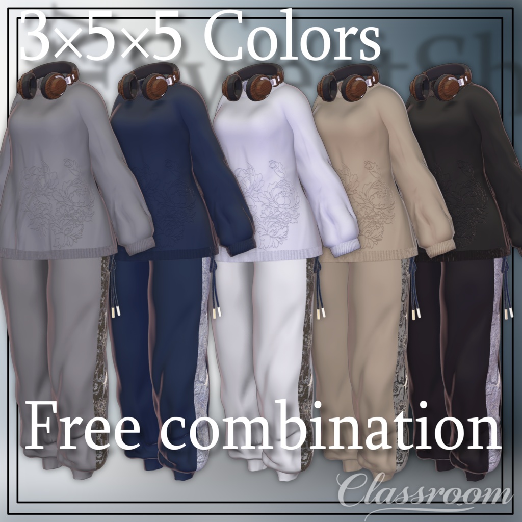 【🎧無料あり&発売記念セール】PeonySweatshirt【男女13アバター対応】