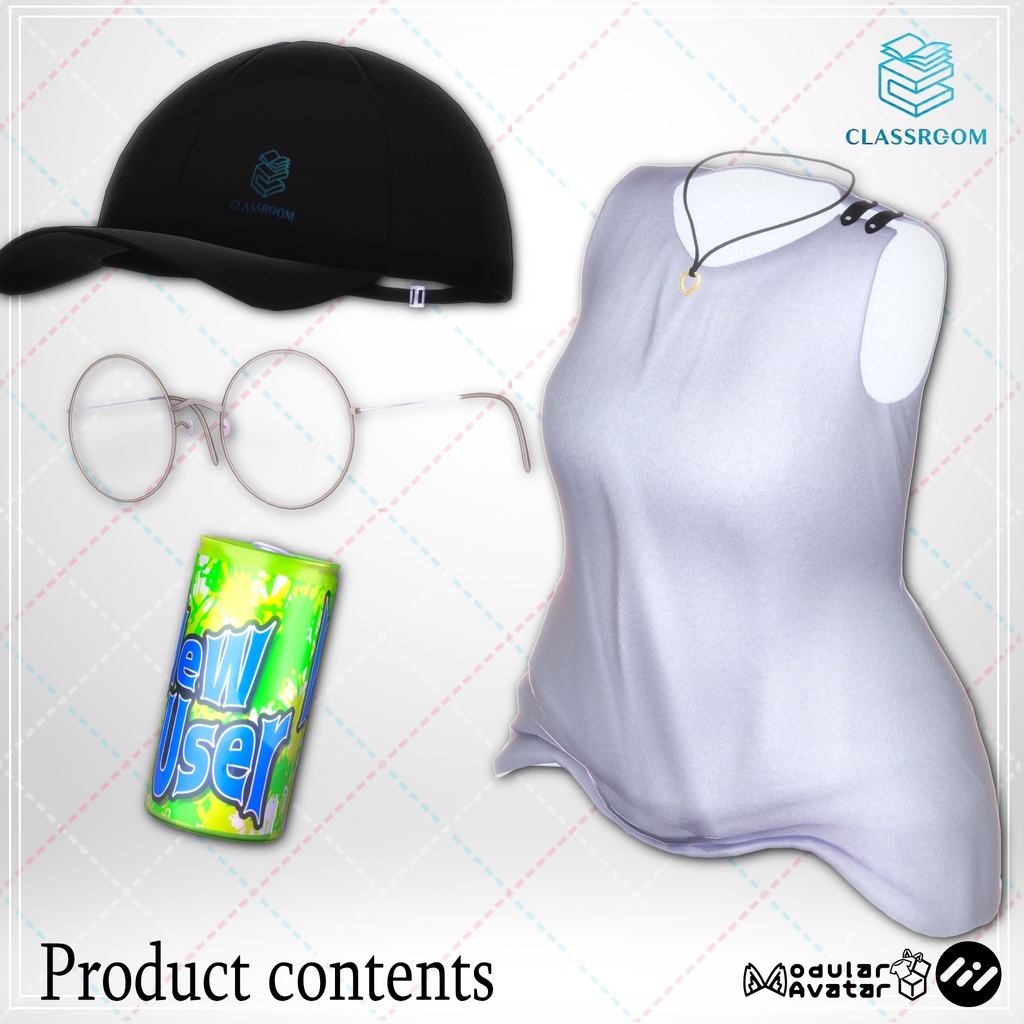 【無料あり&発売記念セール】Gain Loose Hoodie ラフなパーカースタイル【男女12アバター対応】