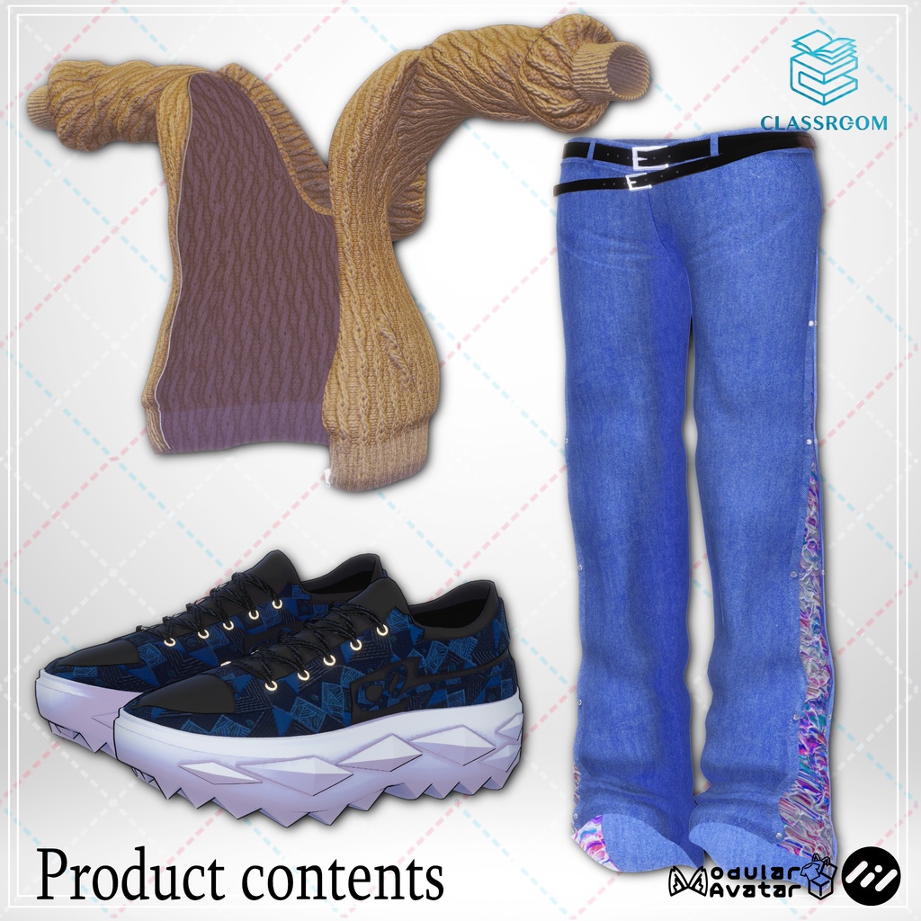 【無料あり&発売記念セール】Gain Loose Hoodie ラフなパーカースタイル【男女12アバター対応】