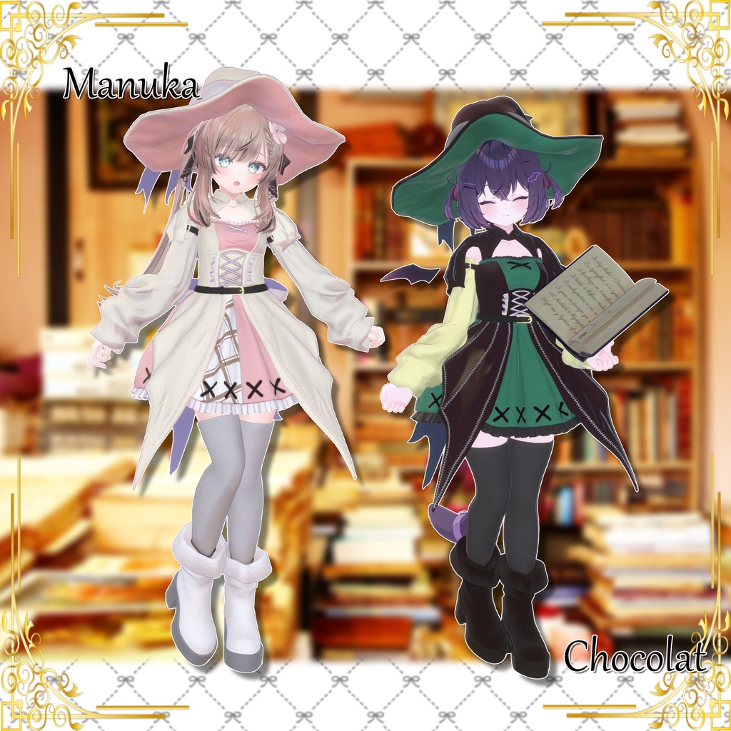 🎃発売記念Sale🎃【ギミック付き】Awen Witch【複数アバター対応】