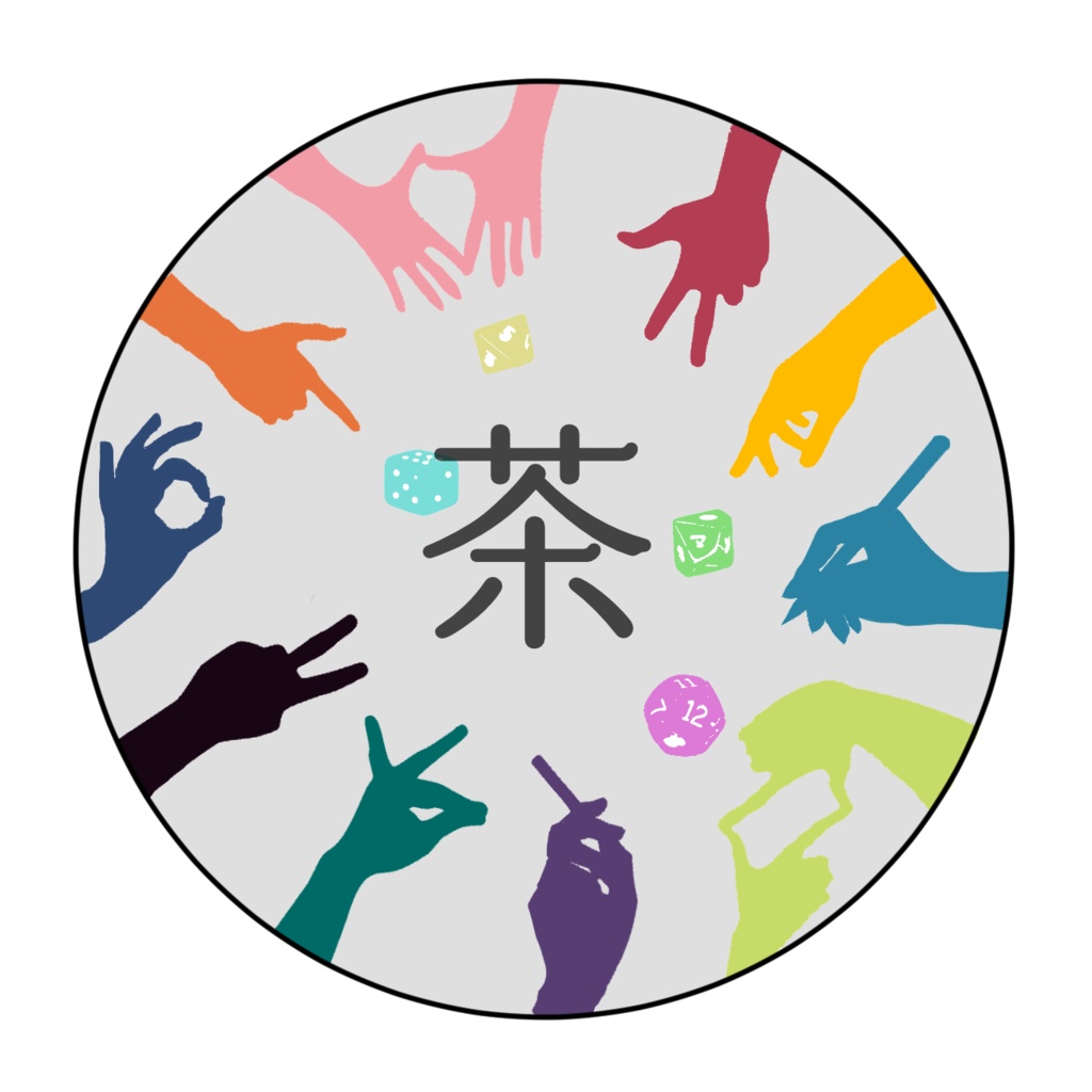 TRPGお茶会缶バッジ