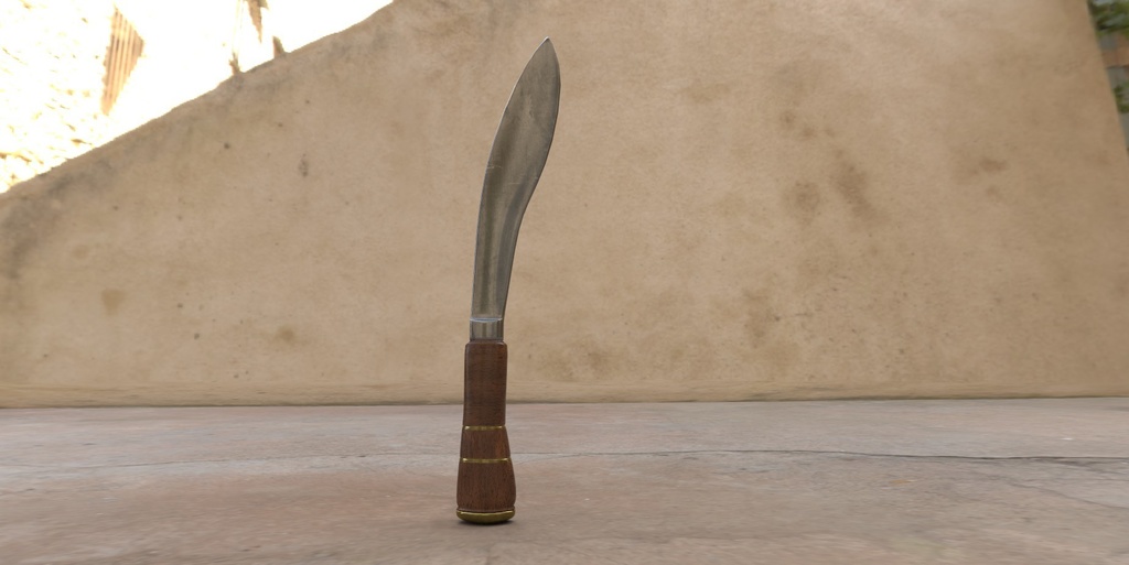【3Dデータ】ククリナイフ(オールド)