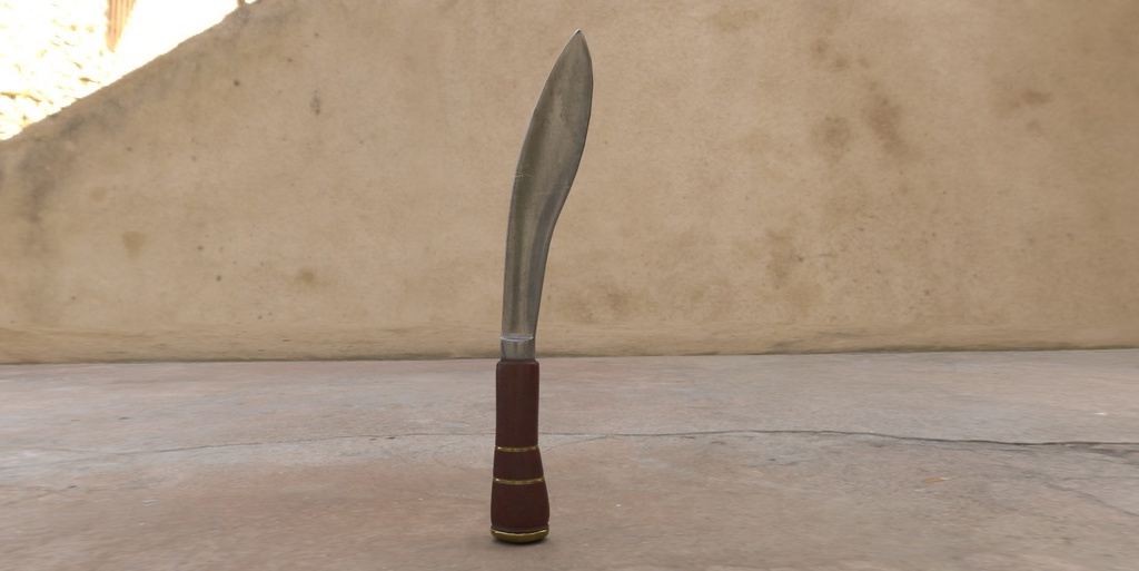 【3Dデータ】ククリナイフ(オールド)