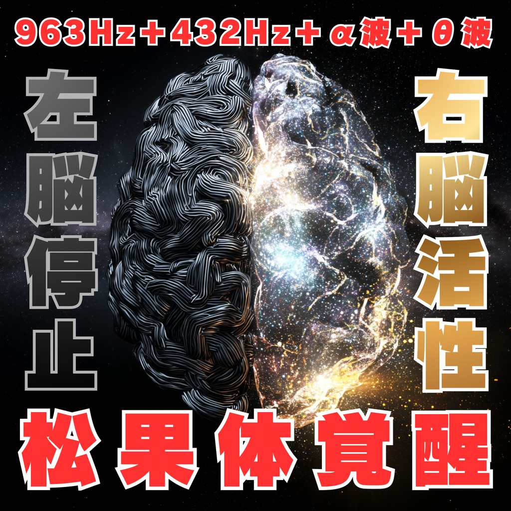 【完全設計】963Hz 回転停止音源｜意識定着・松果体共鳴｜1:11:11 高音質WAV
