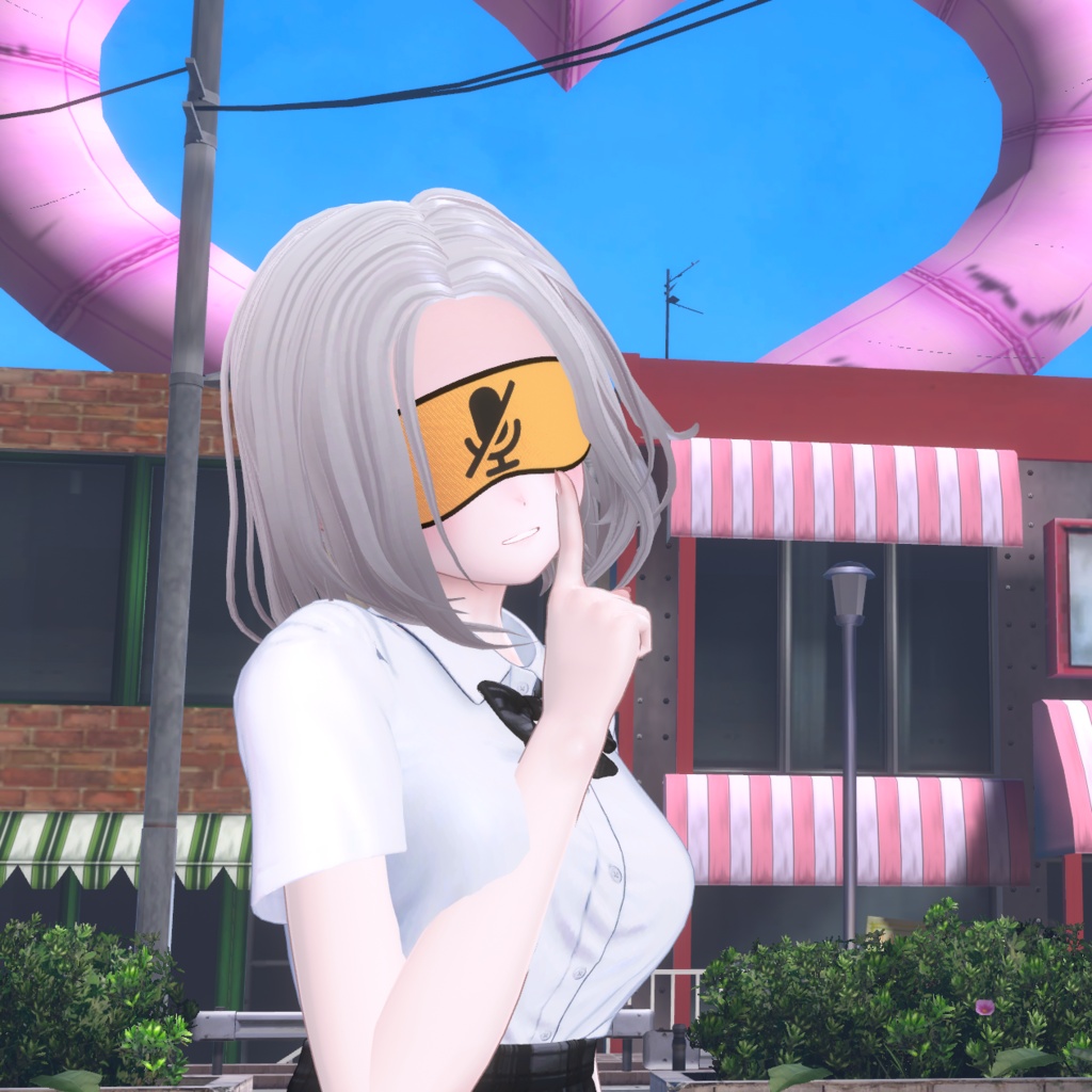 格付けアイマスク【VRChat向けアバターアクセサリー】