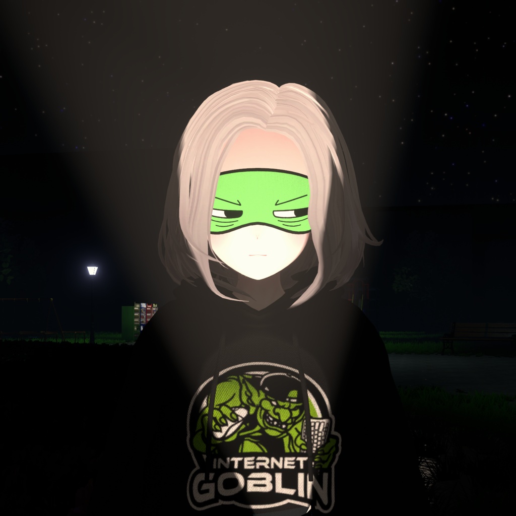 格付けアイマスク【VRChat向けアバターアクセサリー】