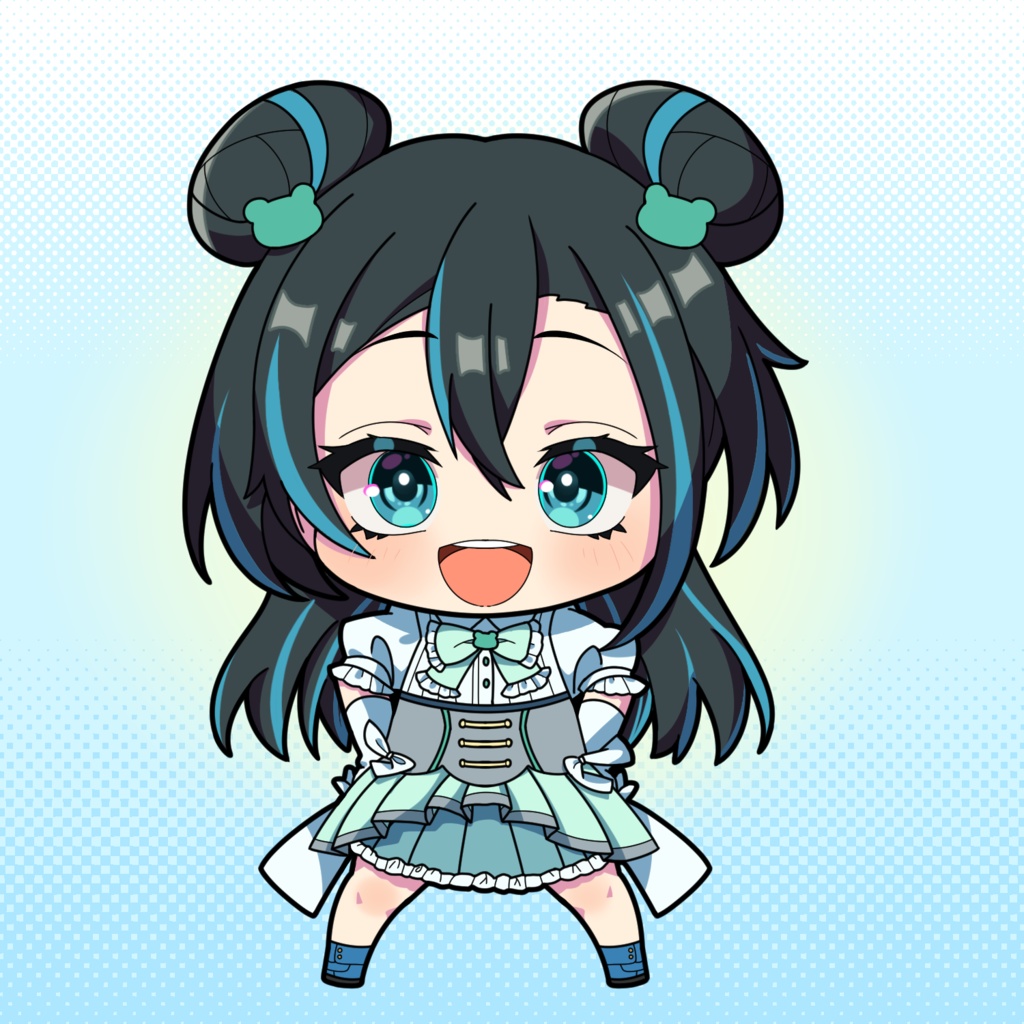 つゅちゃん活動一年記念缶バッチ！