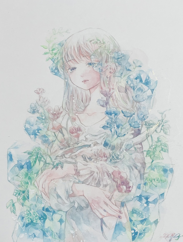 【原画】花咲く生き物の骸-息-