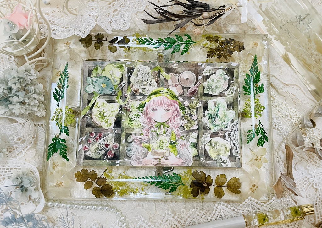 【額装原画】軌石の小箱