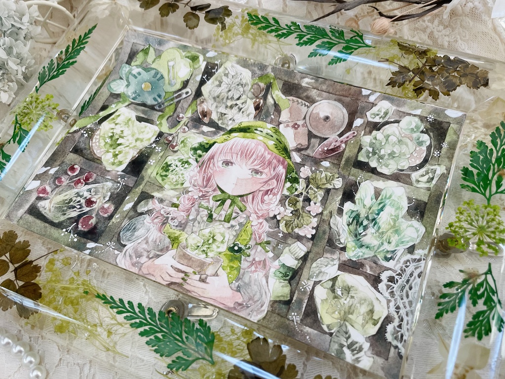 【額装原画】軌石の小箱