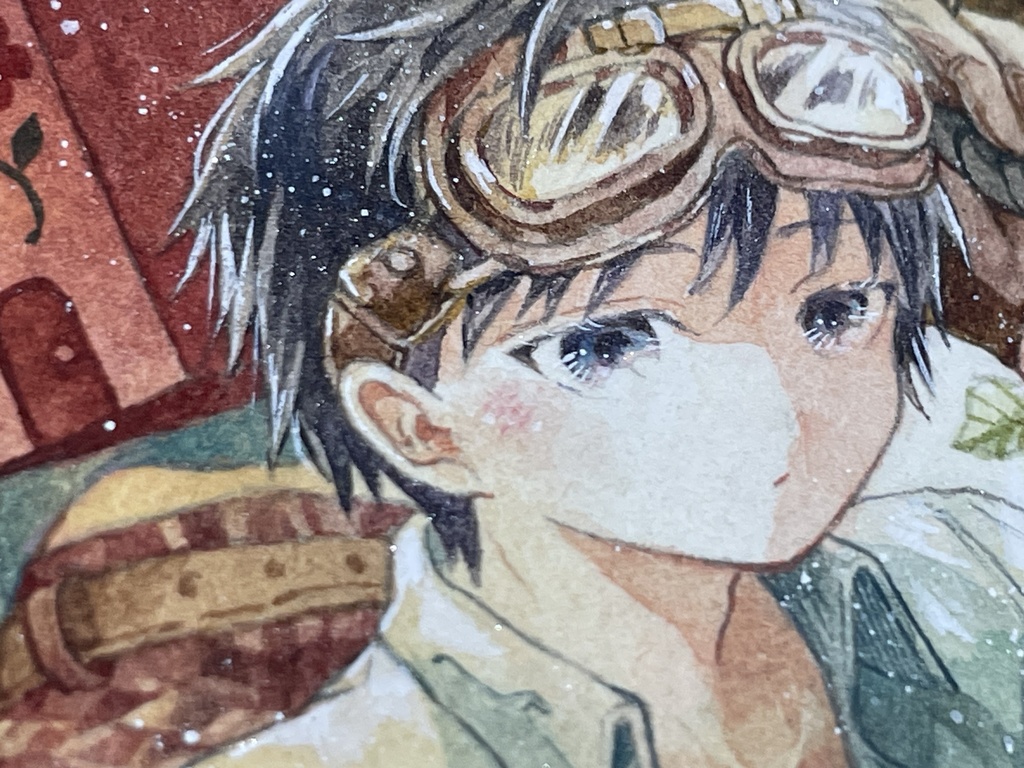 【額装原画】手紙集う場所