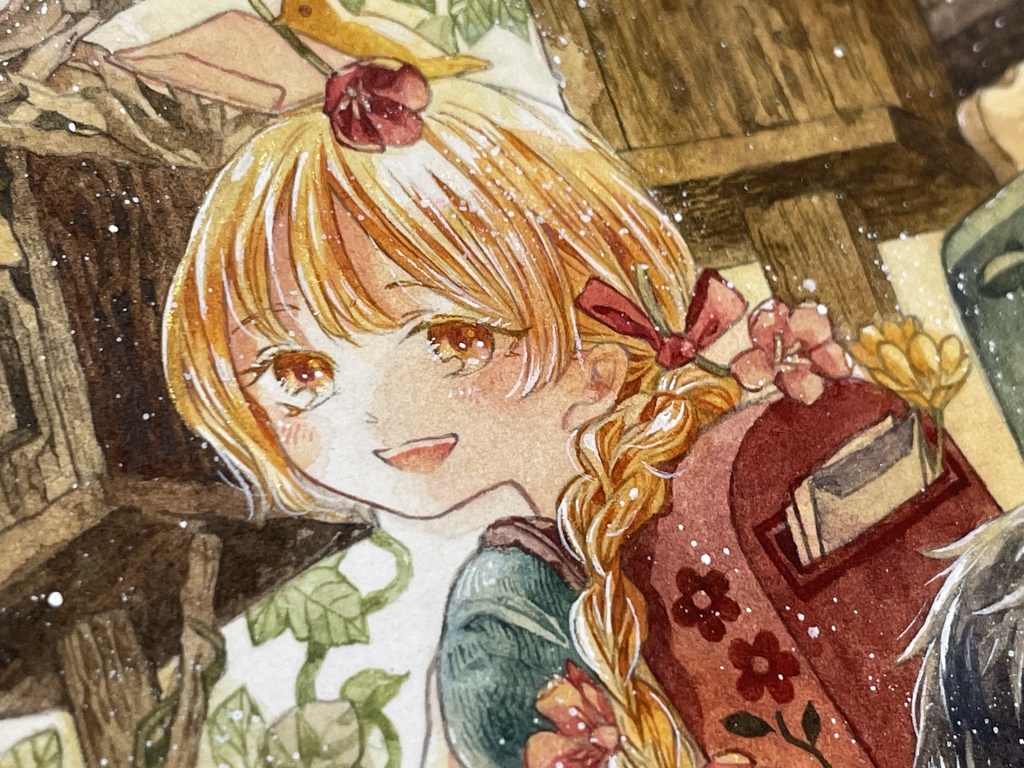 【額装原画】手紙集う場所