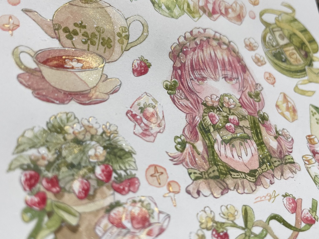 【フレームレス原画】シール21枚フルセット付き