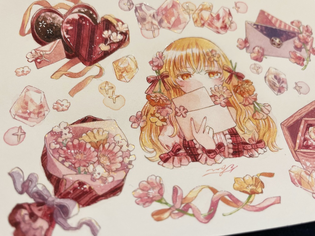 【フレームレス原画】シール21枚フルセット付き