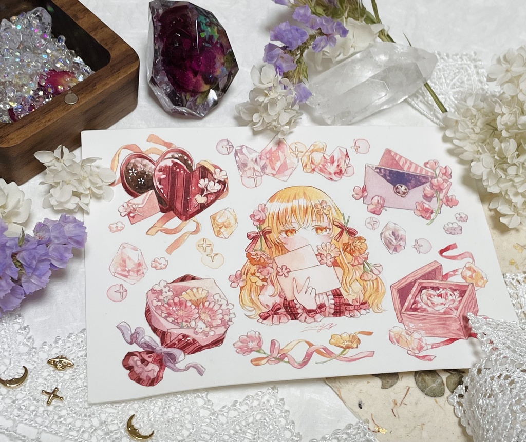 【フレームレス原画】シール21枚フルセット付き