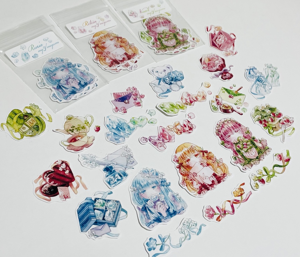 【フレームレス原画】シール21枚フルセット付き
