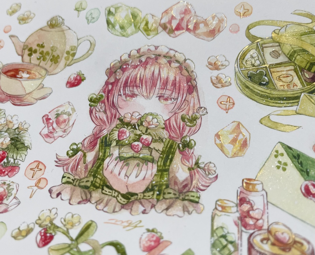 【フレームレス原画】シール21枚フルセット付き