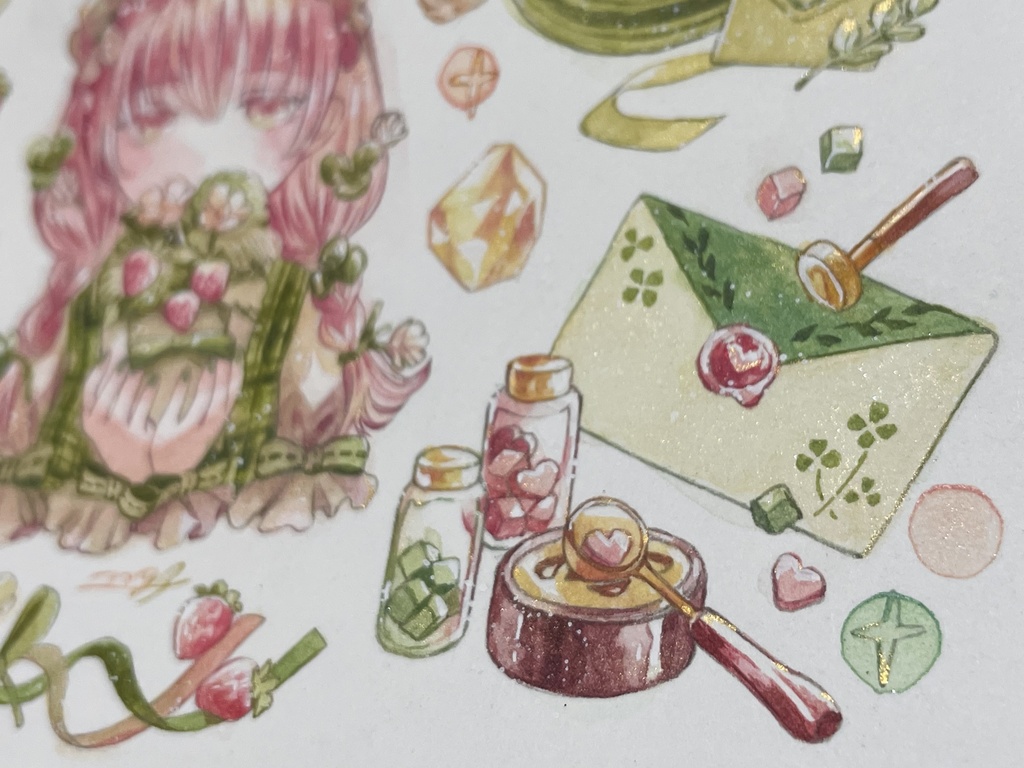 【フレームレス原画】シール21枚フルセット付き