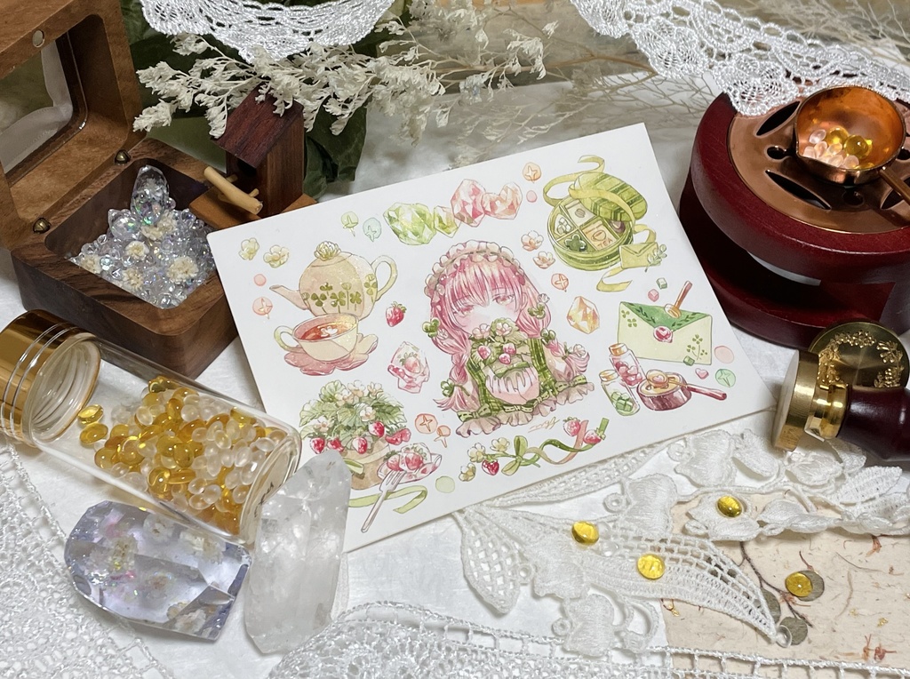 【フレームレス原画】シール21枚フルセット付き