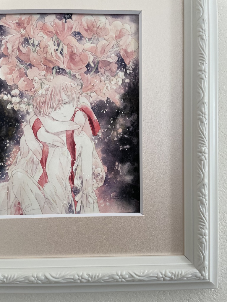 【額装原画】花人A -bouquet-