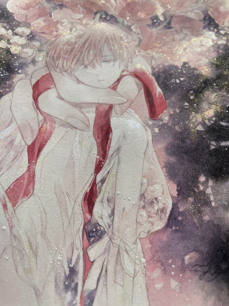 【額装原画】花人A -bouquet-