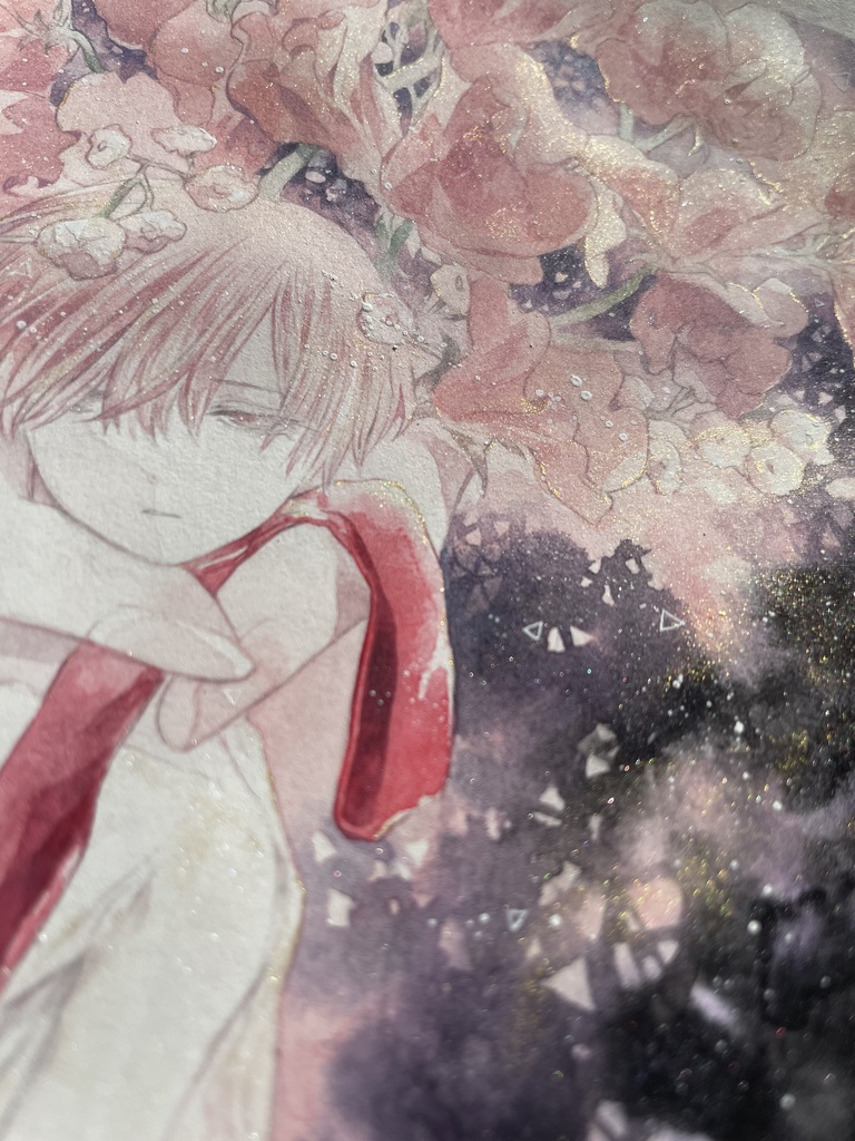 【額装原画】花人A -bouquet-