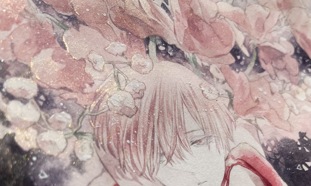 【額装原画】花人A -bouquet-