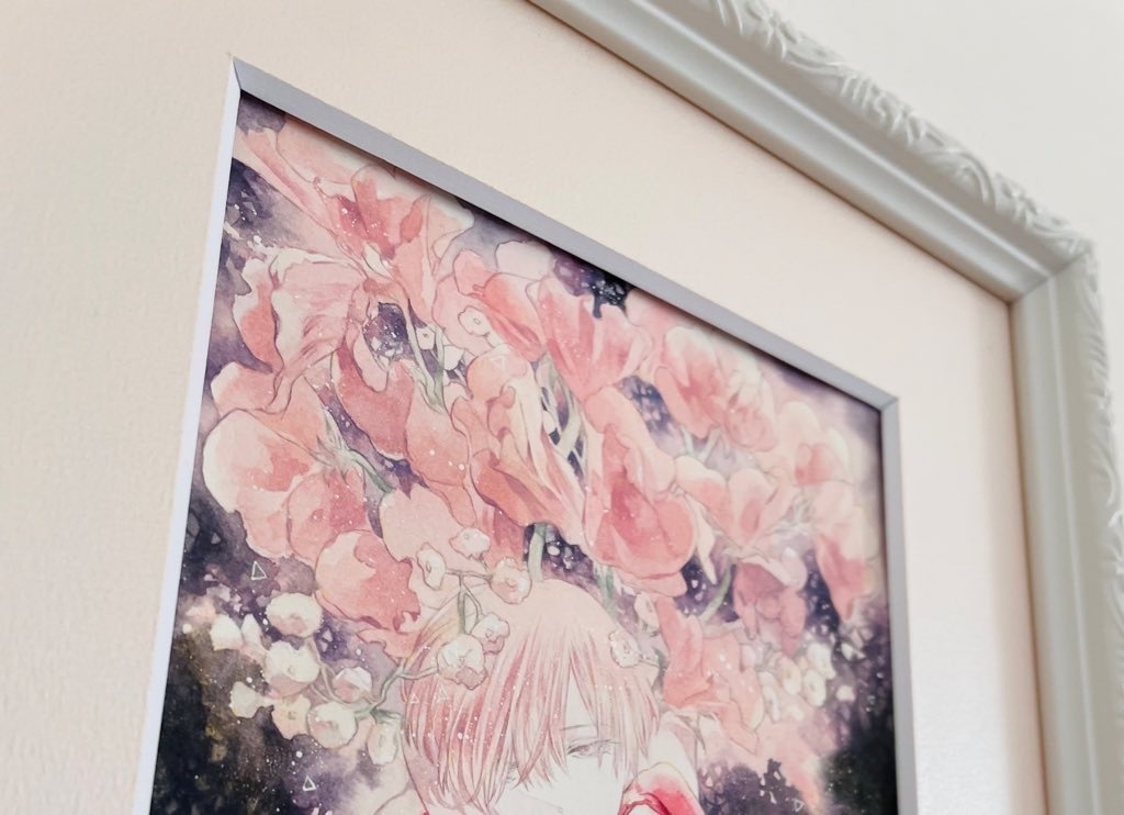 【額装原画】花人A -bouquet-