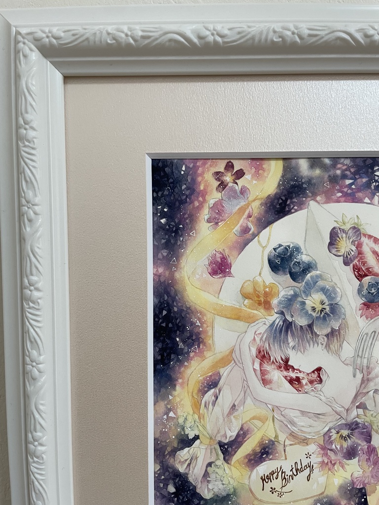 【額装原画】花人B -edible-