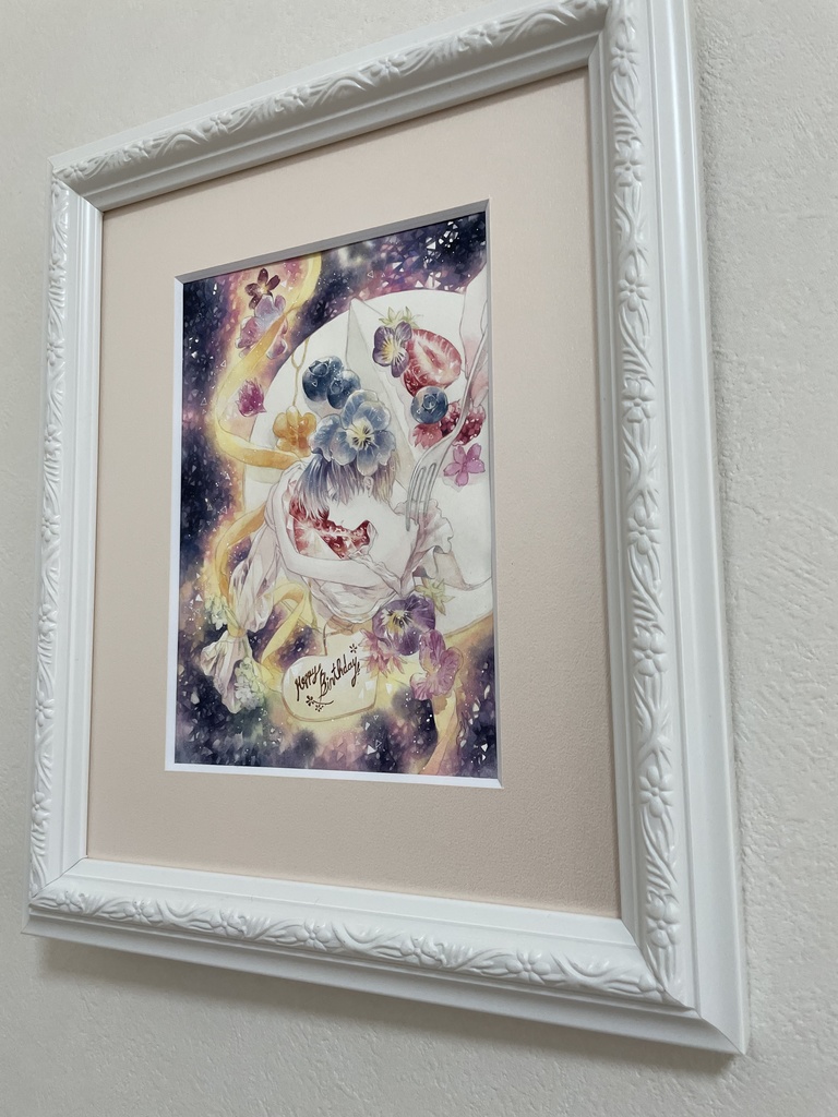 【額装原画】花人B -edible-