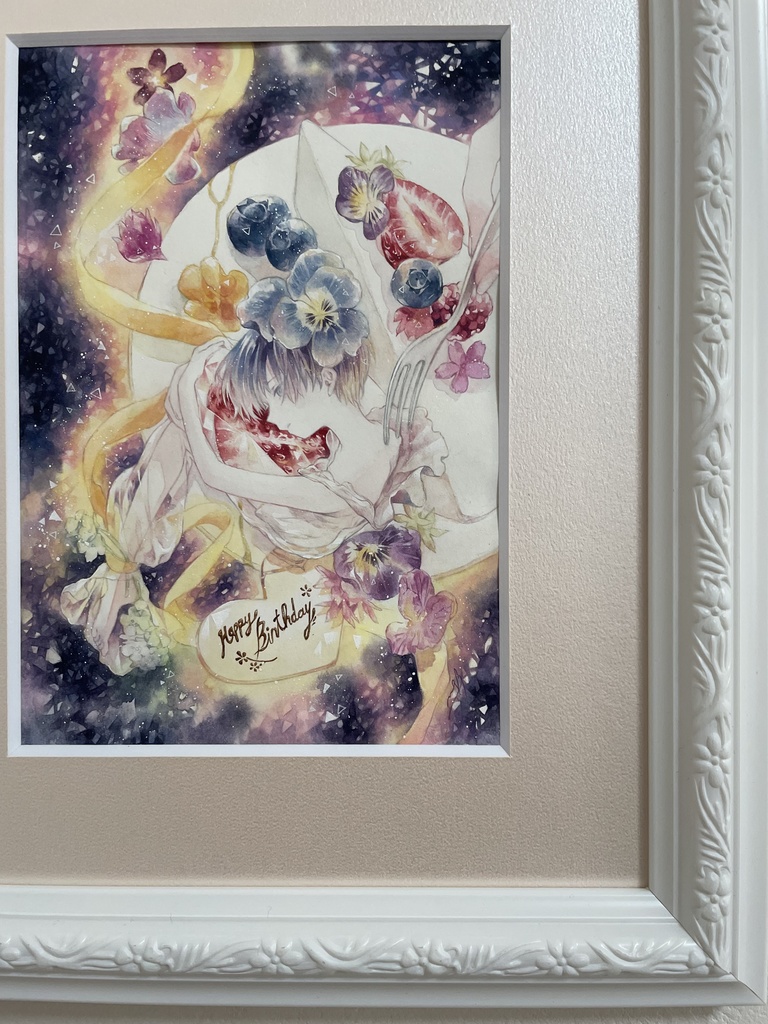 【額装原画】花人B -edible-