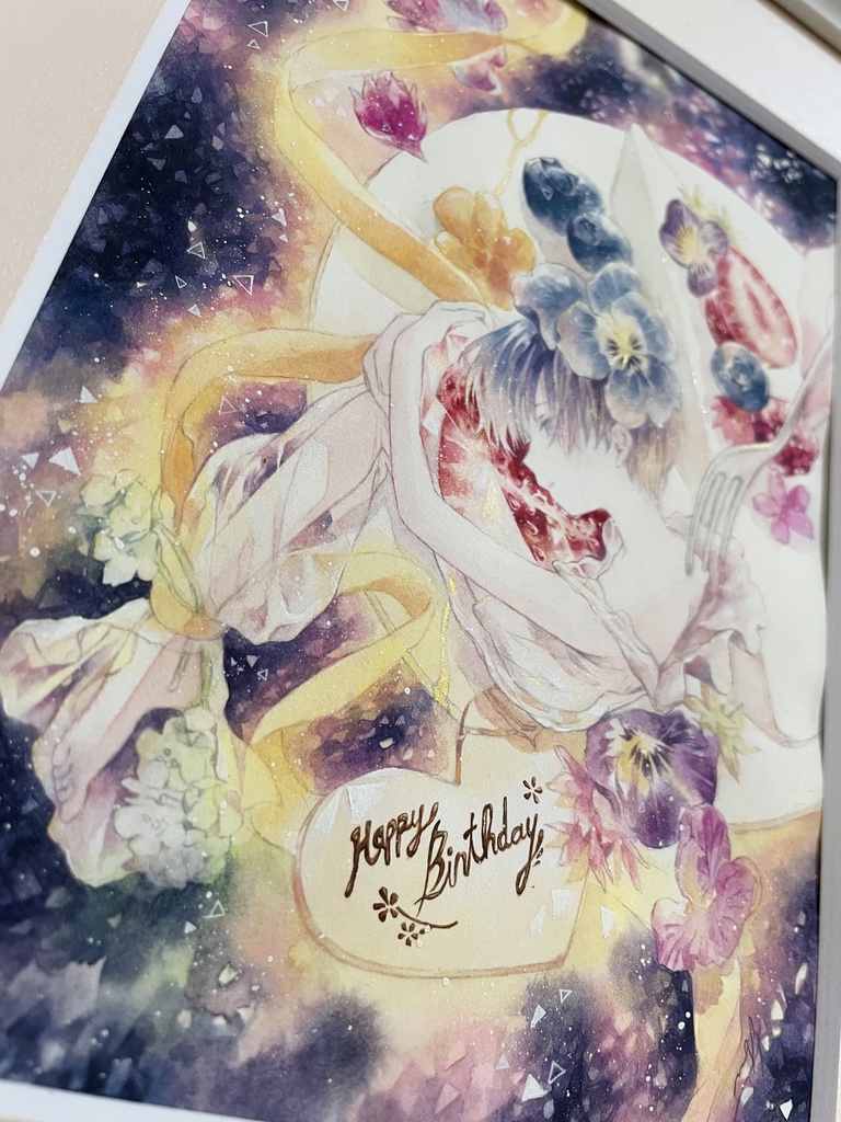 【額装原画】花人B -edible-