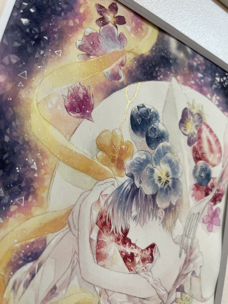 【額装原画】花人B -edible-