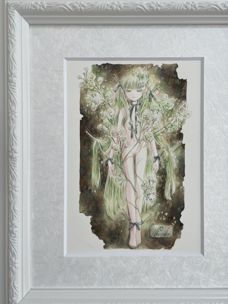 【額装原画】花人C -specimen-