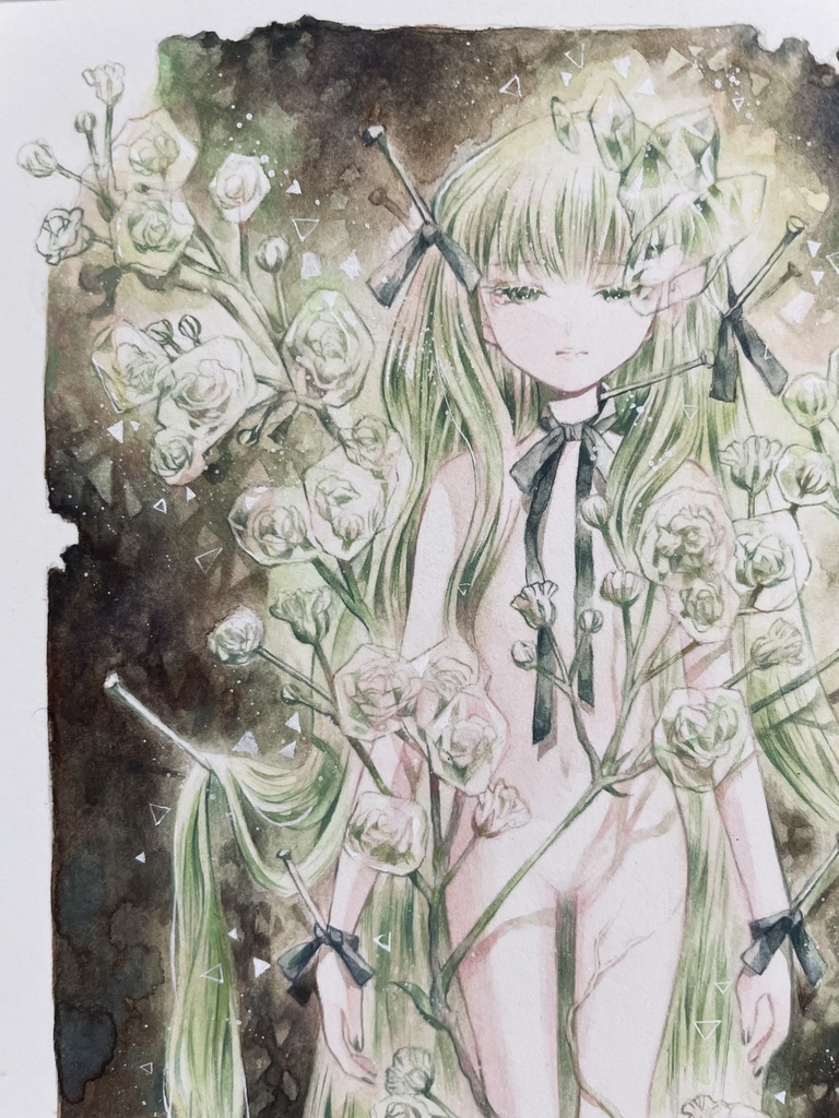 【額装原画】花人C -specimen-