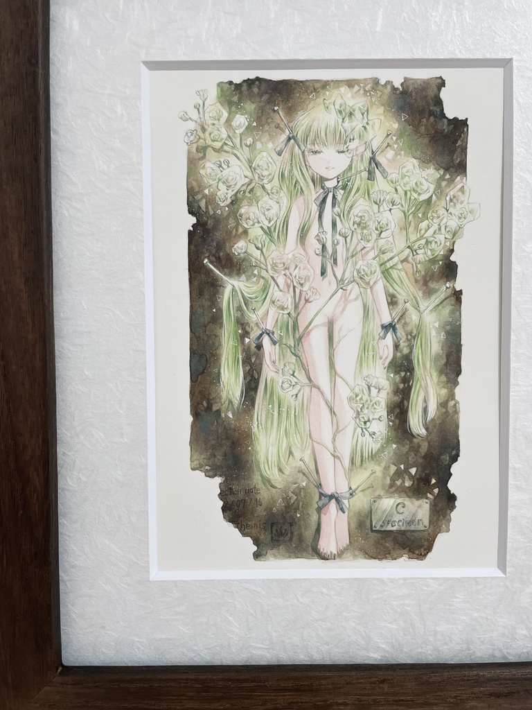 【額装原画】花人C -specimen-
