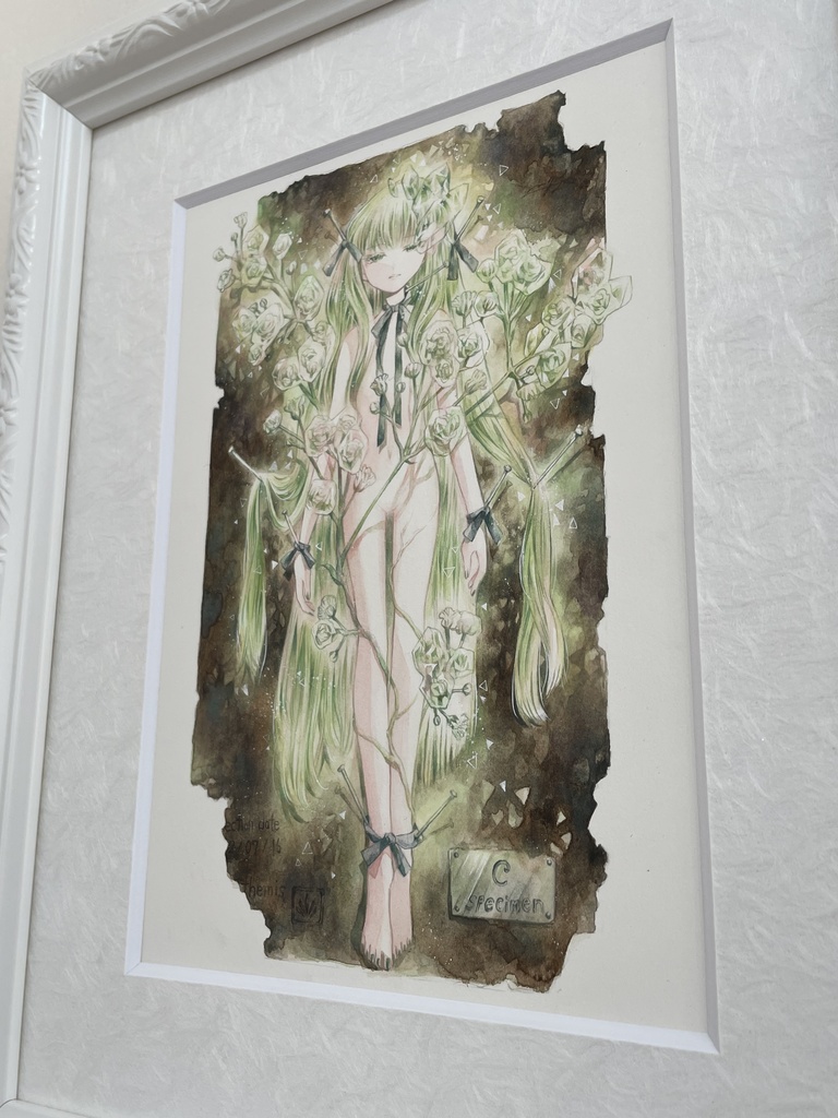 【額装原画】花人C -specimen-