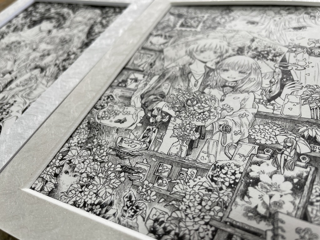 【額装原画】イルファとフィーネ