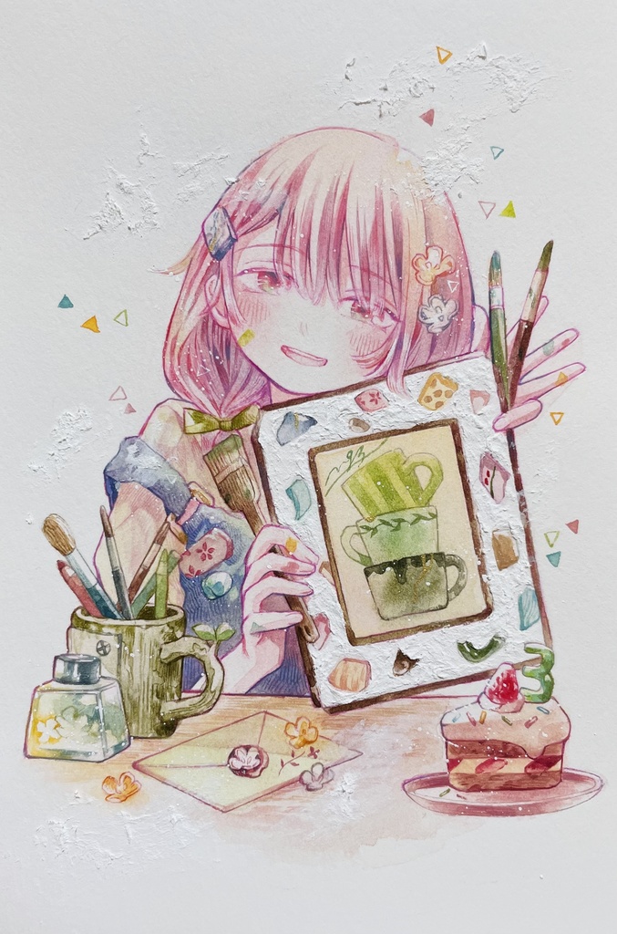 【フレームレス原画】小道の歩み