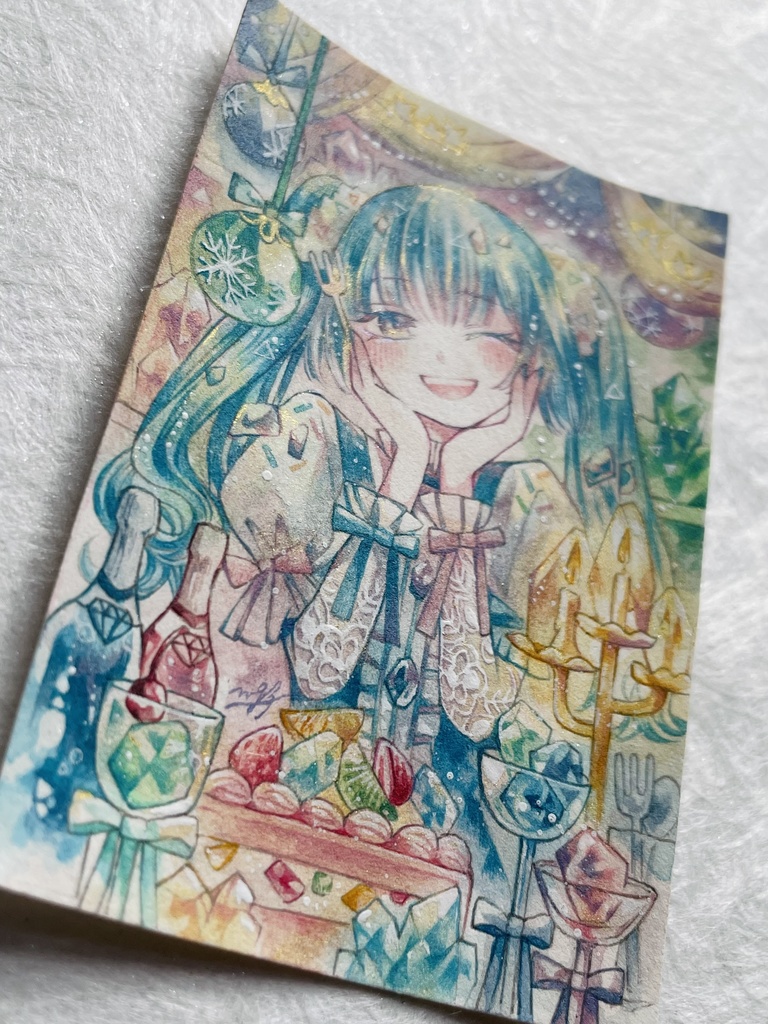 【額装原画】小さな冬の記憶たち