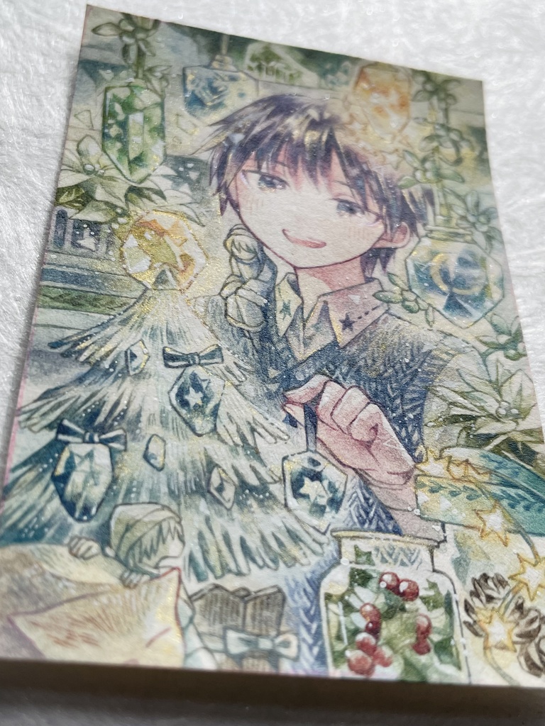 【額装原画】小さな冬の記憶たち